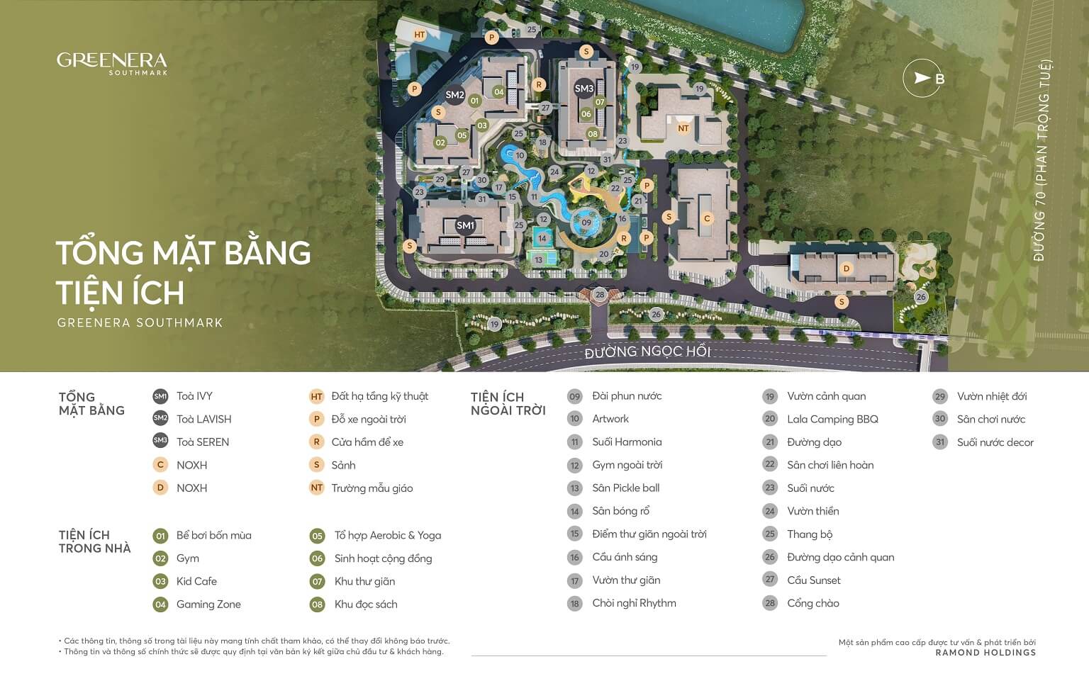 tiện ích dự án greenera southmark 486 ngọc hồi thanh trì