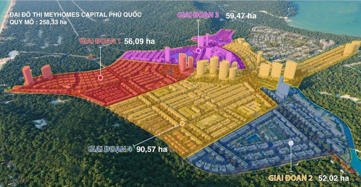 quy hoạch dự án crystal city meyhomes capital phú quốc